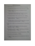 HOOKE'S LAW WORKSHEET WITH ANSWERS | Teaching Resources