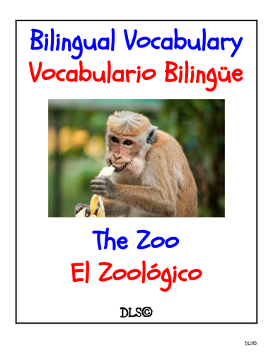 The Zoo - Bilingual Flashcard - English / Spanish | Teaching Resources