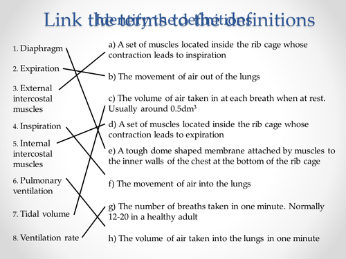 AQA A-level Biology (2016 specification). Section 3 Topic 6 Exchange. 6 Mechanism of breathing