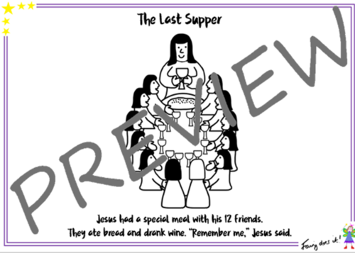 Easter Story Colouring Sheets | Teaching Resources