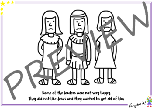 Easter Story Colouring Sheets | Teaching Resources