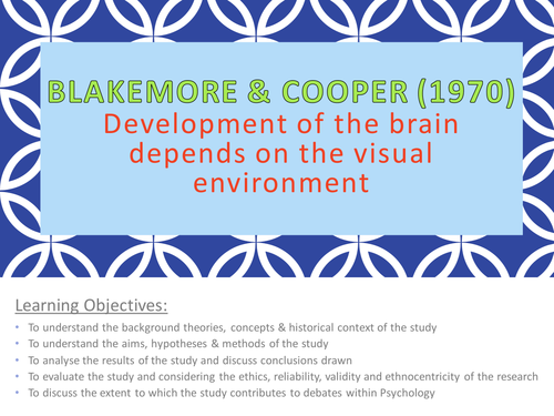Blakemore & Cooper (1970)