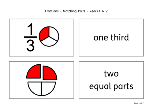 Fractions - Maths Games with Widgit Symbols | Teaching Resources