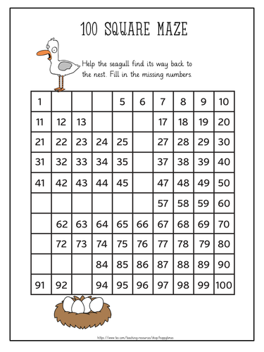 100 Square Number Generator