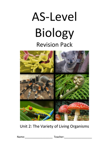 Ultimate A Level Biology Revision Pack 2 - Notes and Exam Questions ...