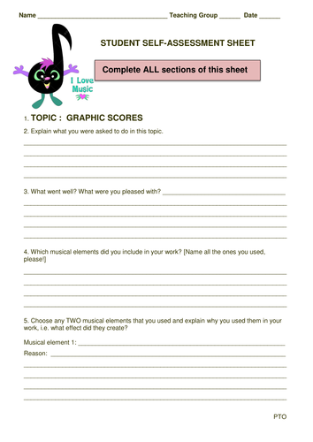COMPLETE 6 WEEK UNIT OF WORK FOR GRAPHIC SCORES | Teaching Resources