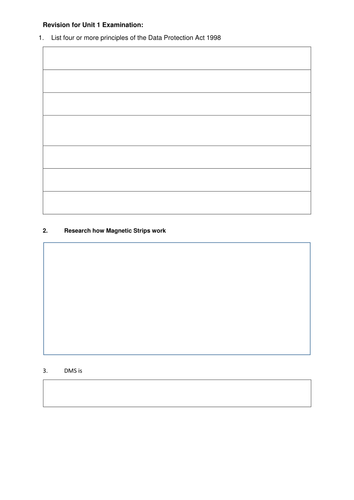 R001 2017 Revision resources | Teaching Resources