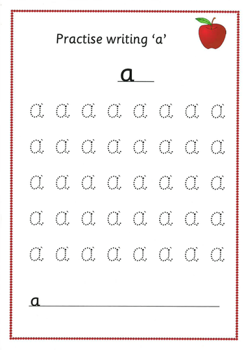 Alphabet: Displays/small Aa-Zz cards, Alphabet mat/pictures,Trace over ...