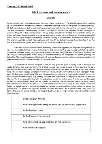 year 6 sats reading revision ordering events teaching resources