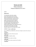 Romeo and Juliet: The Montagues and The Capulets (Analysis of Act 1 ...