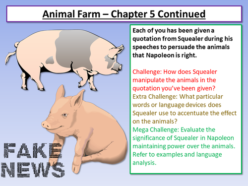 Persuasive Devices KS3, Animal Farm Lesson 2