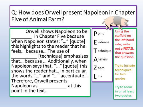 Animal Farm Chapter 5 Quotes Animal Farm Chapter 5 Continued | Teaching Resources