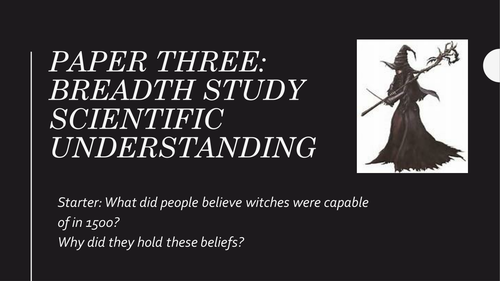 Revision PPT scientific understanding of the witchtrials