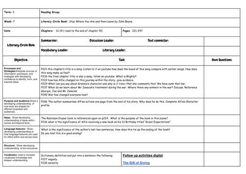 Stay Where You Are Then Leave by John Boyne Reading activities ...