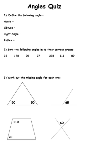 Angles Revision