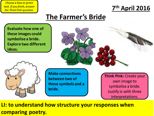 AQA Paper 2 - Love and Relationships Cluster - The Farmer's Bride
