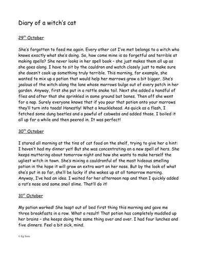 examples-of-diaries-for-lower-ks2-halloween-teaching-resources