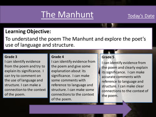 The Manhunt by Simon Armitage- Poem Analysis - Eduqas Poetry Anthology