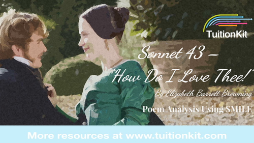 Sonnet 43 How Do I Love Thee By Elizabeth Barrett Browning Smile Analysis Points Teaching Resources