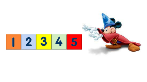 Magic disappearing numbers 1-5 | Teaching Resources