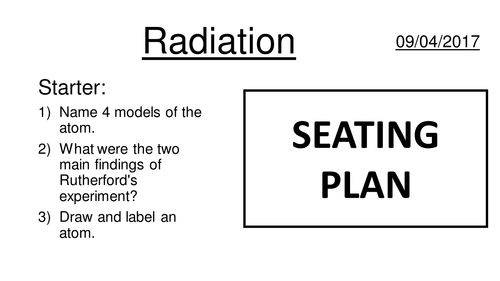 Atomic structure 2 - Alpha Beta and Gamma