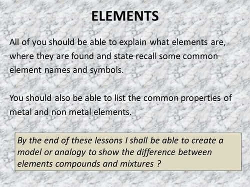 Elements