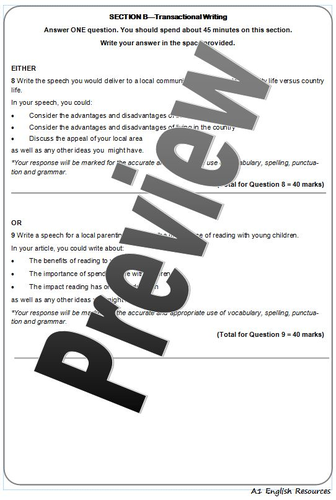 speech writing igcse 0500