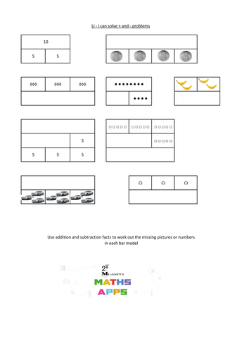 Year 2 Bar Model worksheets | Teaching Resources