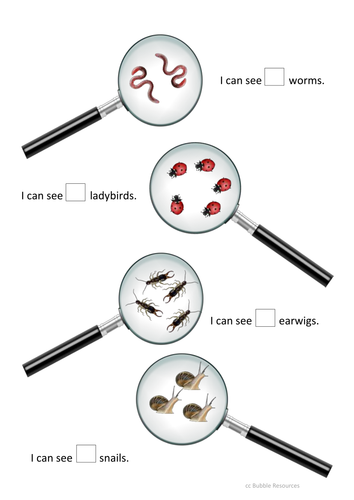 Counting  to 5 Minibeasts