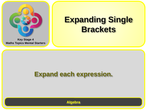 Multiplying out a Single Pair of Brackets KS4 | Teaching Resources