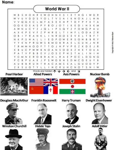 World War 2 Word Search