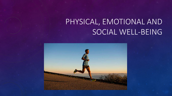 Physical, Social and Emotional Well-Being | Teaching Resources