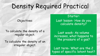 Density required practical | Teaching Resources