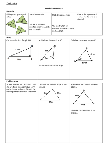 Topic a day - Day 3 Trigonometry