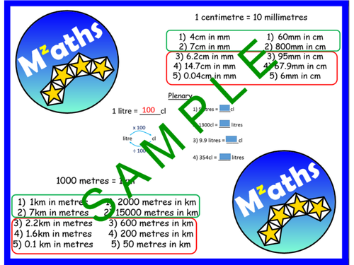 Conversions Km M Cm Mm Revision Teaching Resources