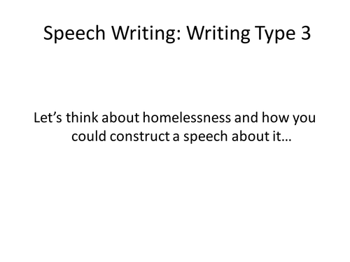 how to write a speech transactional writing