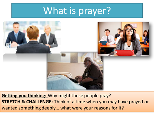 Lesson 3 Prayer - Topic: Living the Christian Life - Edexcel