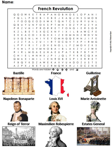 French Revolution Word Search