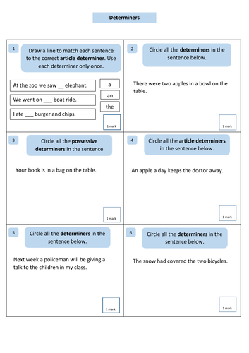 English SATS Grammar Revision | Teaching Resources