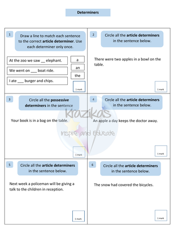 English SATS Grammar Revision | Teaching Resources