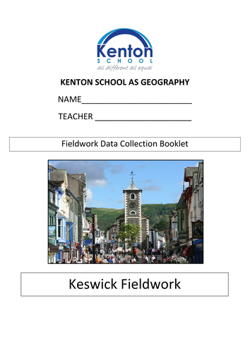 (New AQA) Keswick Fieldwork Booklet and Powerpoint | Teaching Resources