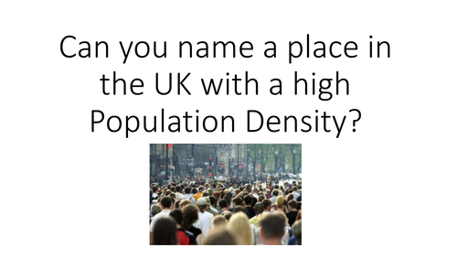 Lesson on UK population with map skills for new AQA Geography GCSE spec ...