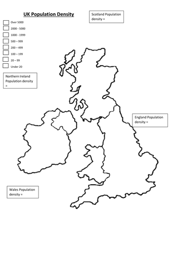Lesson on UK population with map skills for new AQA Geography GCSE spec ...
