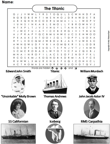 Titanic Word Search