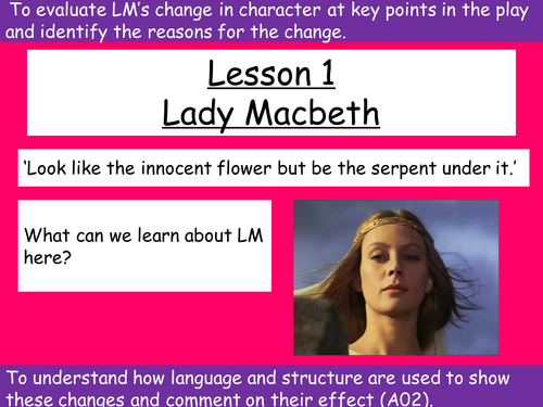 Lady Macbeth lessons x3