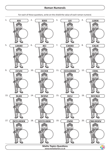 Roman Numerals KS2 | Teaching Resources