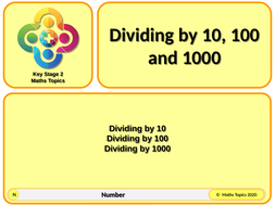 Dividing by 10, 100 and 1000 KS2 | Teaching Resources