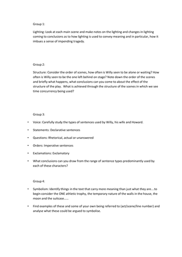 KS5 2015 Spec: Dramatic Devices in Death of A Salesman by Arthur Miller ...