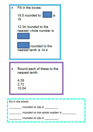 Round decimals with 2 decimal places to the nearest whole number and to