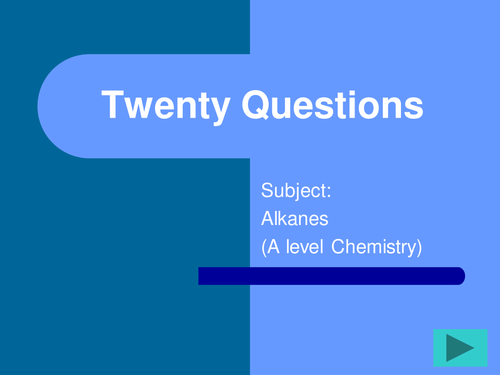 A level Chemistry revision -FUN activities to help promote learning and break up revision-Alkanes